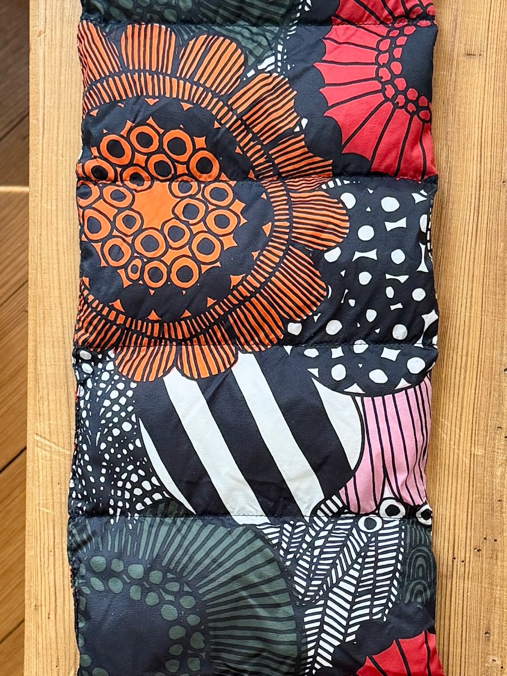 Marimekko for Uniqlo Padded Scarf in Multicolor Floral - Picture 7 of 7